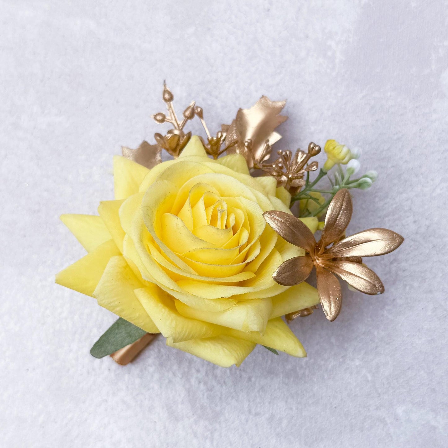 Surprising Gold Yellow Interlaced Rose Pearl Bracelet Gift For Back To School Party Boutonniere, Gift For Bridesmaid, Bridal Accessories