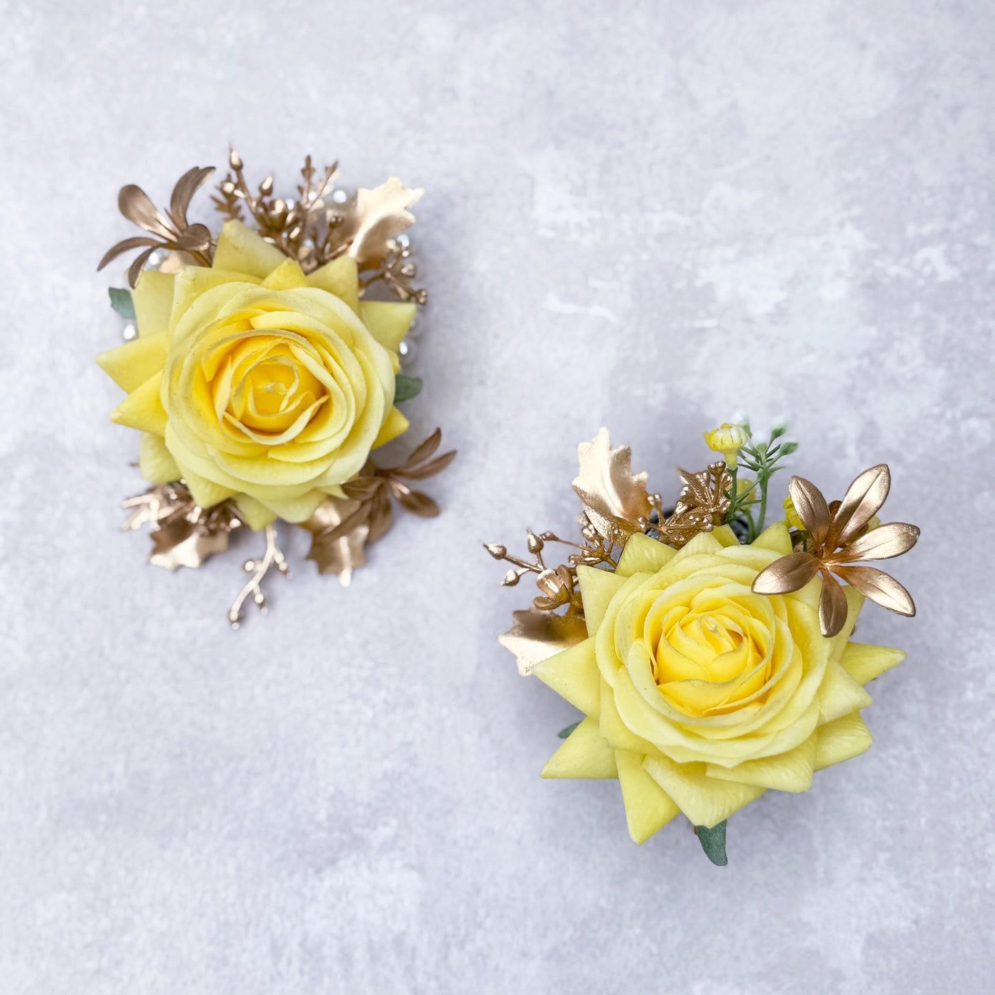 Surprising Gold Yellow Interlaced Rose Pearl Bracelet Gift For Back To School Party Boutonniere, Gift For Bridesmaid, Bridal Accessories