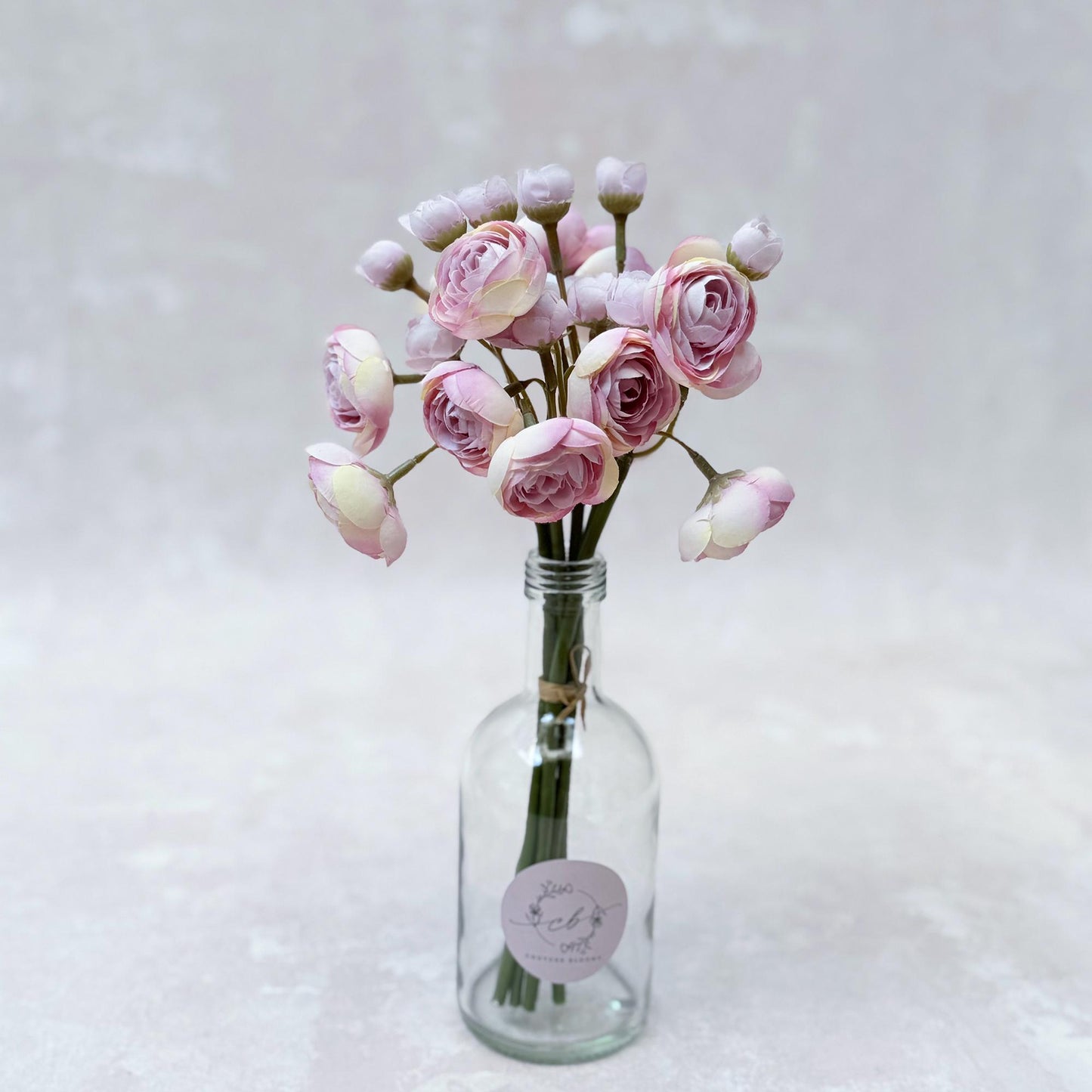 Lilac Rose Stems – Faux Flower Bundle Perfect For DIY Wedding Bouquet, Wreath Design, Silk Ranunculus Centerpiece, Crafts & Arrangements