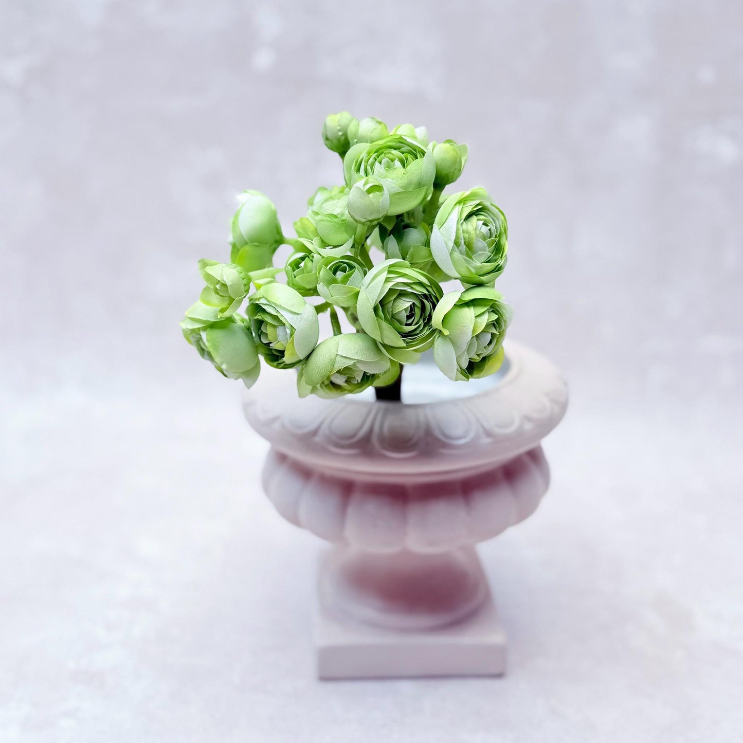 Spring Green Rose Stems – Faux Flower Bundle Perfect For DIY Wedding Bouquet, Wreath, Silk Ranunculus Centerpiece, Crafts & Arrangements