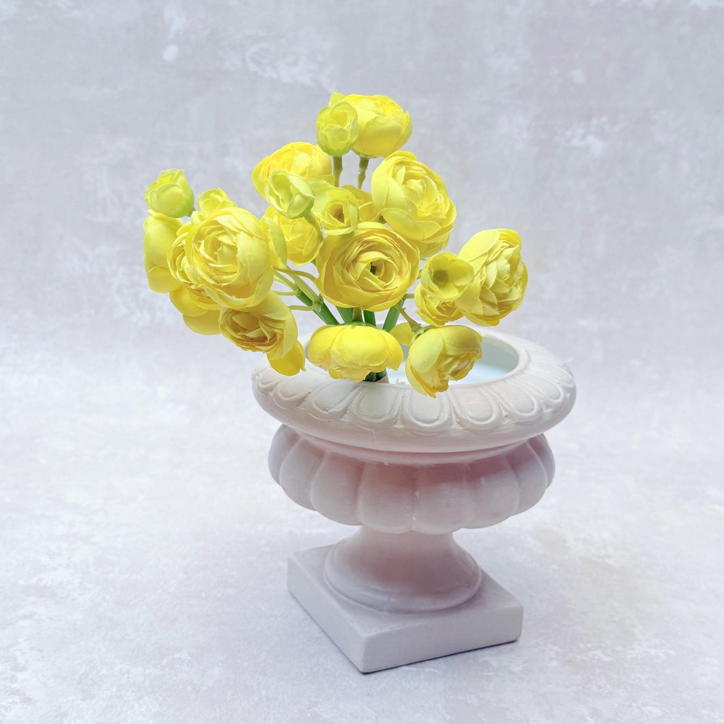 Bright Yellow Rose Stems – Faux Flower Bundle Perfect For DIY Wedding Bouquet, Wreath, Silk Ranunculus Centerpiece, Crafts & Arrangements