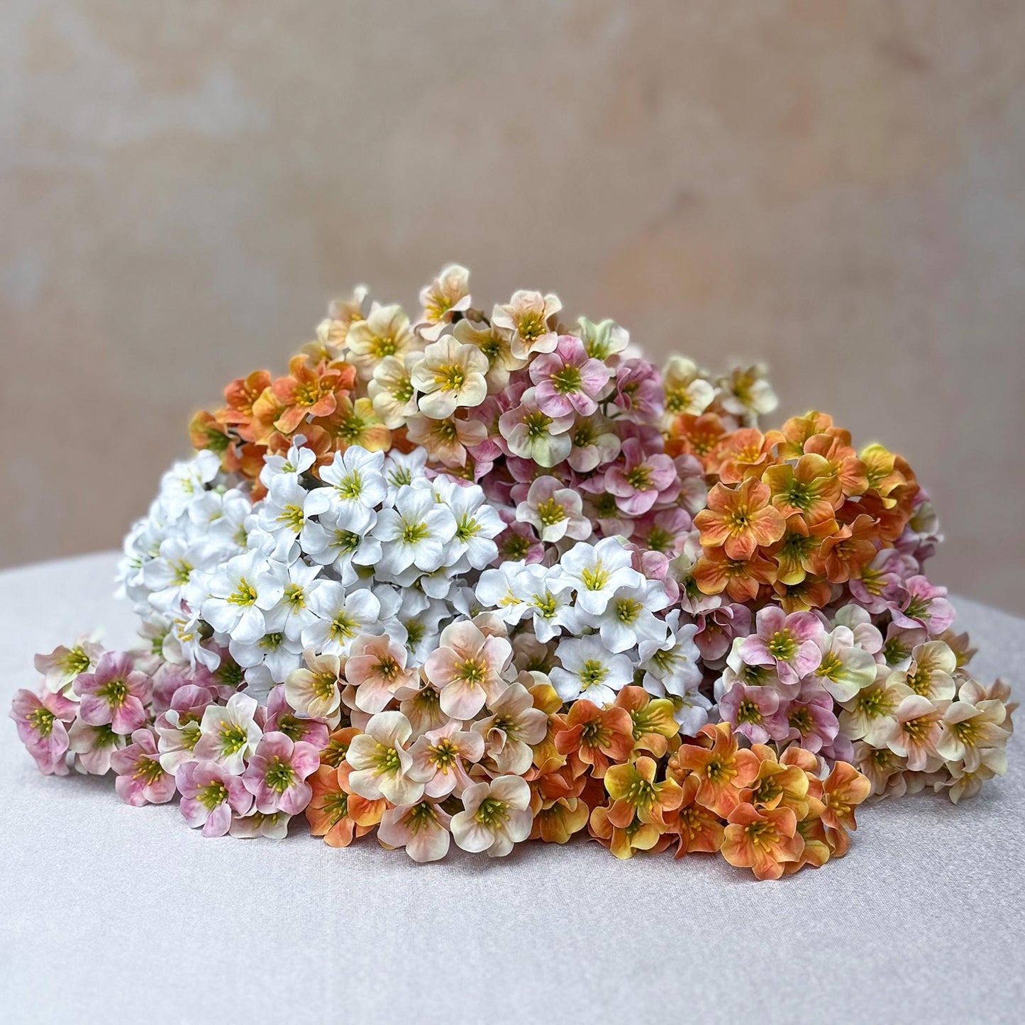 Faux Prairie Gentian Flower Stem, Mini Jasmine Wildflowers Stem for Wedding Bouquet, Flower Arrangements for Home Decor, Bridal Accessories