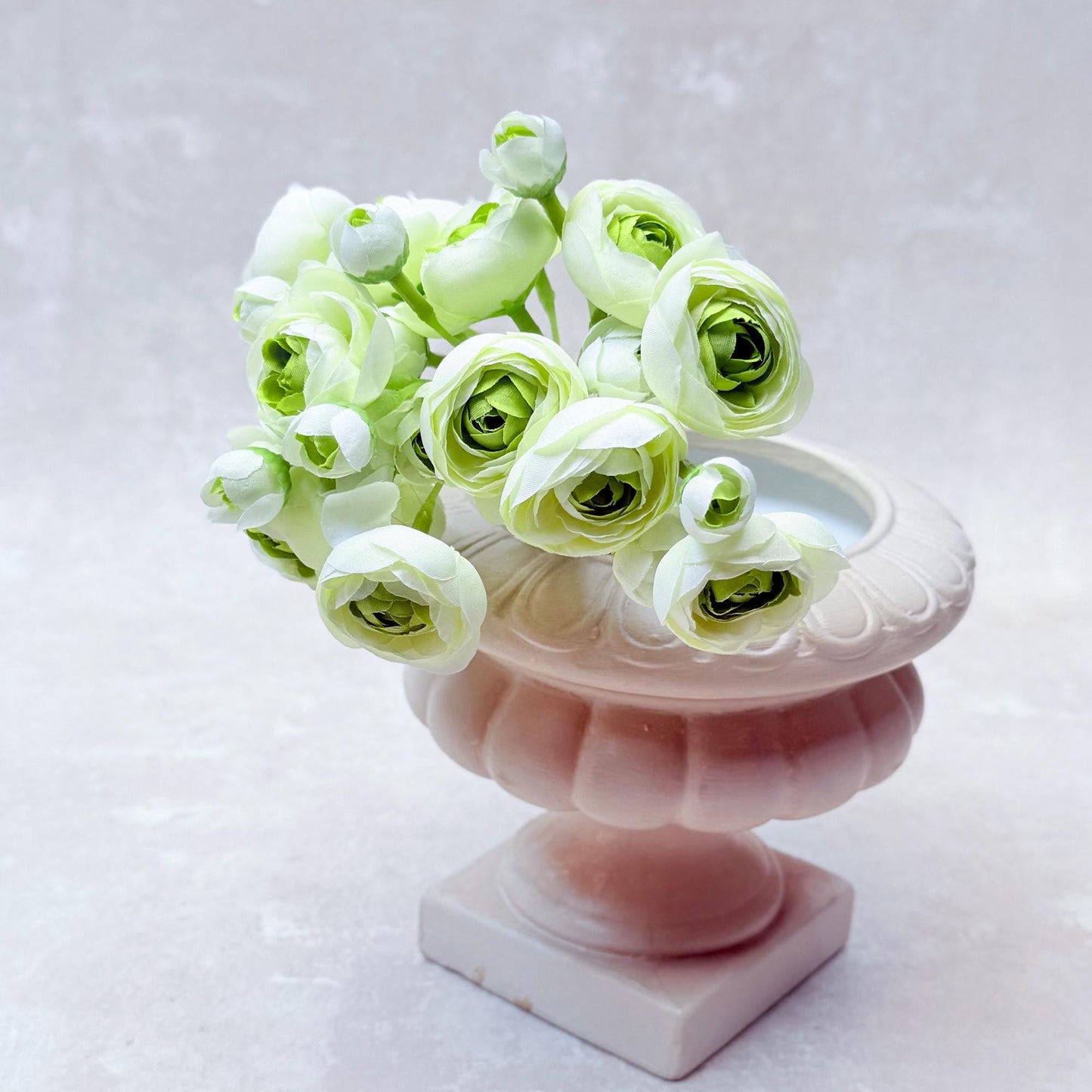 Green Picasso Rose Stems – Faux Flower Bundle Perfect For DIY Wedding Bouquet, Wreath, Silk Ranunculus Centerpiece, Crafts & Arrangements