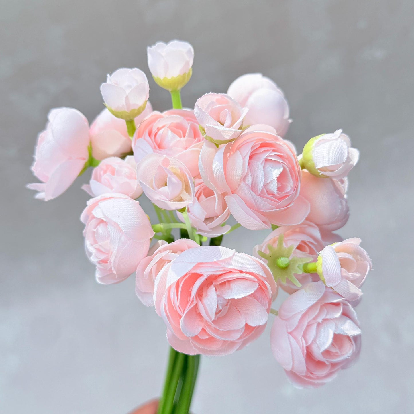 Light Pink Rose Stems – Faux Flower Bundle Perfect For DIY Wedding Bouquet, Wreath, Silk Ranunculus Centerpiece, Crafts & Arrangements