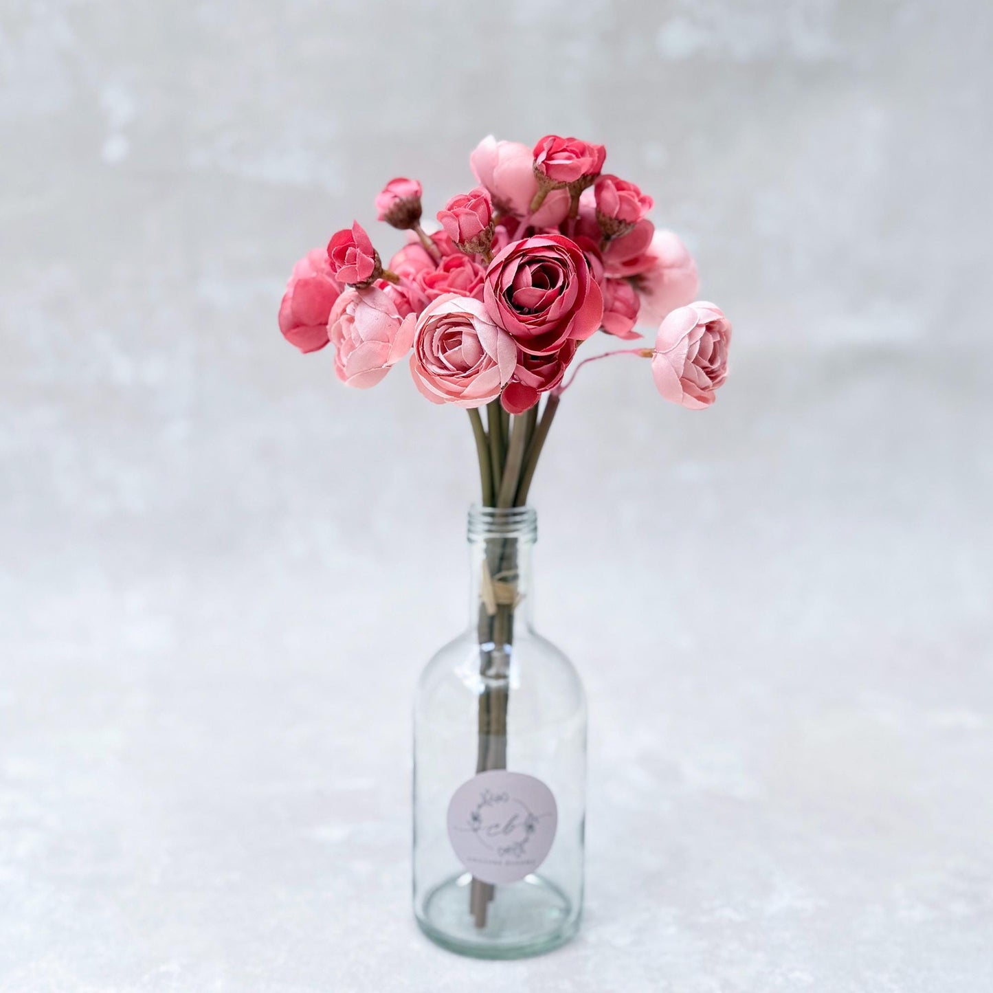 Blush Pink Rose Stems – Faux Flower Bundle Perfect For DIY Wedding Bouquet, Wreath, Silk Ranunculus Centerpiece, Crafts & Arrangements