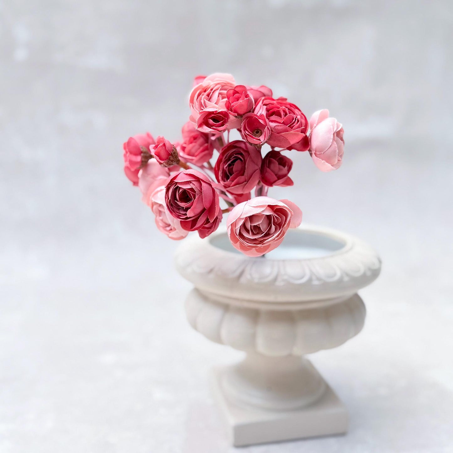 Blush Pink Rose Stems – Faux Flower Bundle Perfect For DIY Wedding Bouquet, Wreath, Silk Ranunculus Centerpiece, Crafts & Arrangements