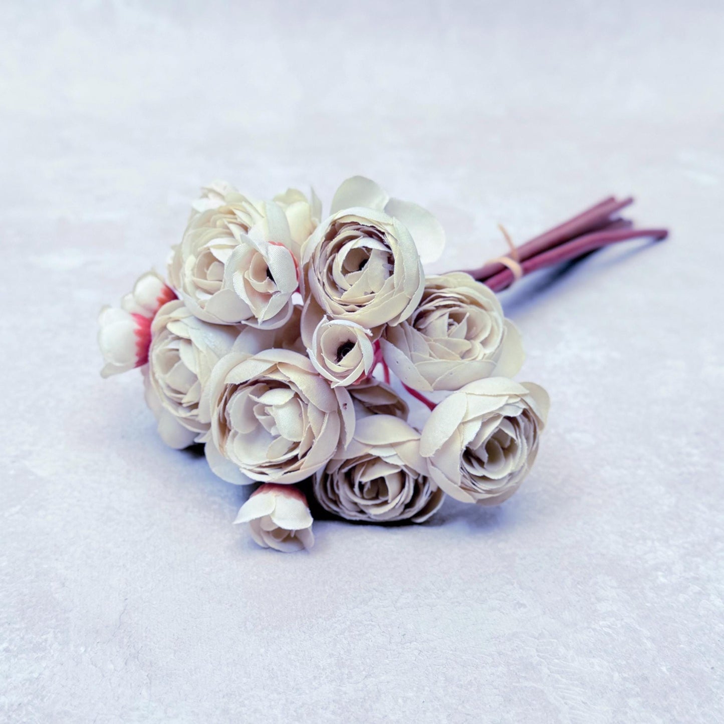 Ivory White Rose Stems – Faux Flower Bundle Perfect For DIY Wedding Bouquet, Wreath, Silk Ranunculus Centerpiece, Crafts & Arrangements