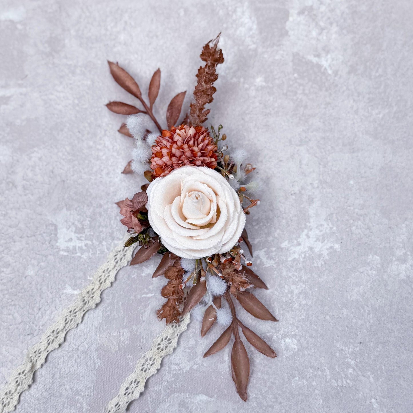 Surprising Wildflower Pearl Bracelet Gift For Back To School Party Boutonniere, Gift For Bridesmaid Bridal Accessories, Best Man Boutonniere