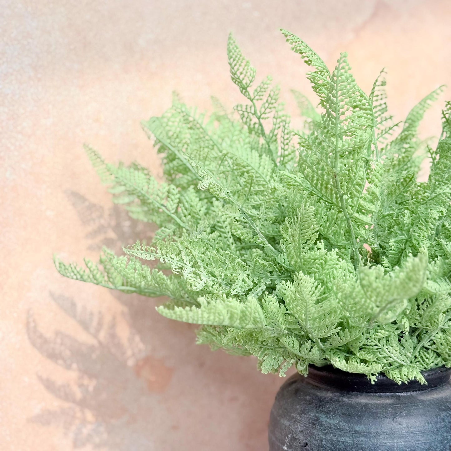 Fake Dusty Green Fern Plant Branch,Wildflowers For Bouquet,Wreath Ornaments,Farmhouse Home Decor,Faux Succulent For DIY Floral Arrangements