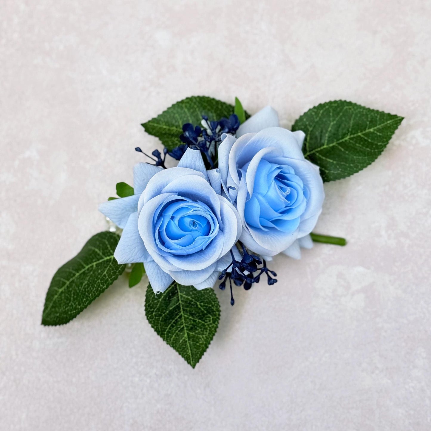 Light Blue Rose Cake topper - Blue Rose Pearl Bracelet, Wrist Corsage, Gift For Bridesmaid, Bridal Accessories, Best Man Boutonniere