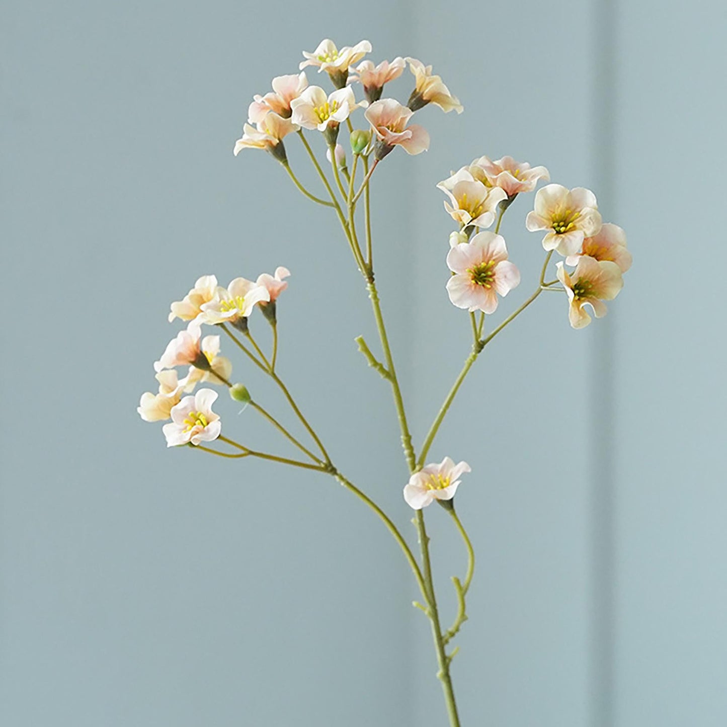 Faux Prairie Gentian Flower Stem, Mini Jasmine Wildflowers Stem for Wedding Bouquet, Flower Arrangements for Home Decor, Bridal Accessories