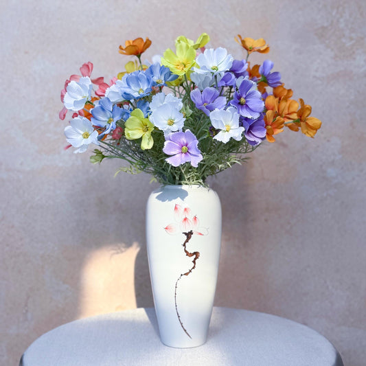 Faux Cosmos Flower/Silk Cosmos Flower/Silk Cosmos Branch/DIY Florals/Center Piece/Home Decor Flowers/Wedding Designing Flowers/Gift For Mom