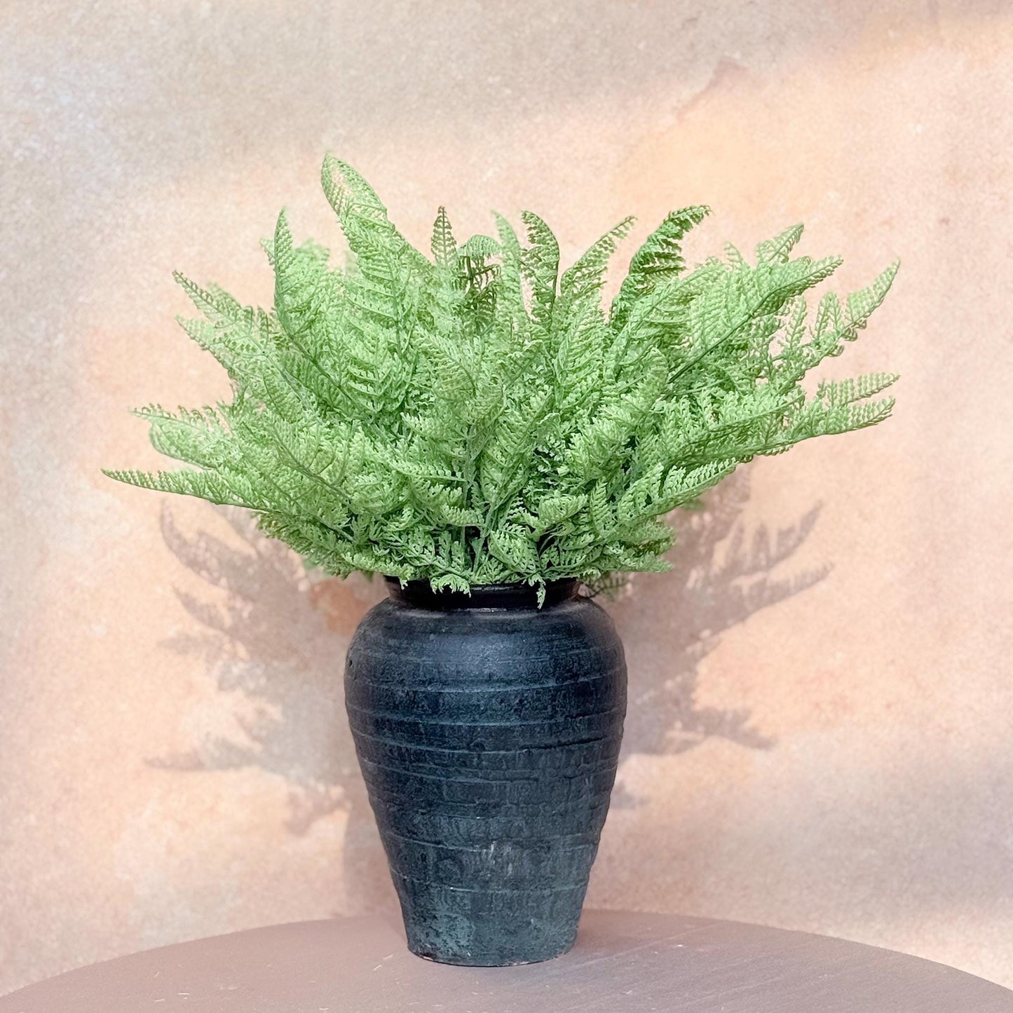 Fake Dusty Green Fern Plant Branch,Wildflowers For Bouquet,Wreath Ornaments,Farmhouse Home Decor,Faux Succulent For DIY Floral Arrangements