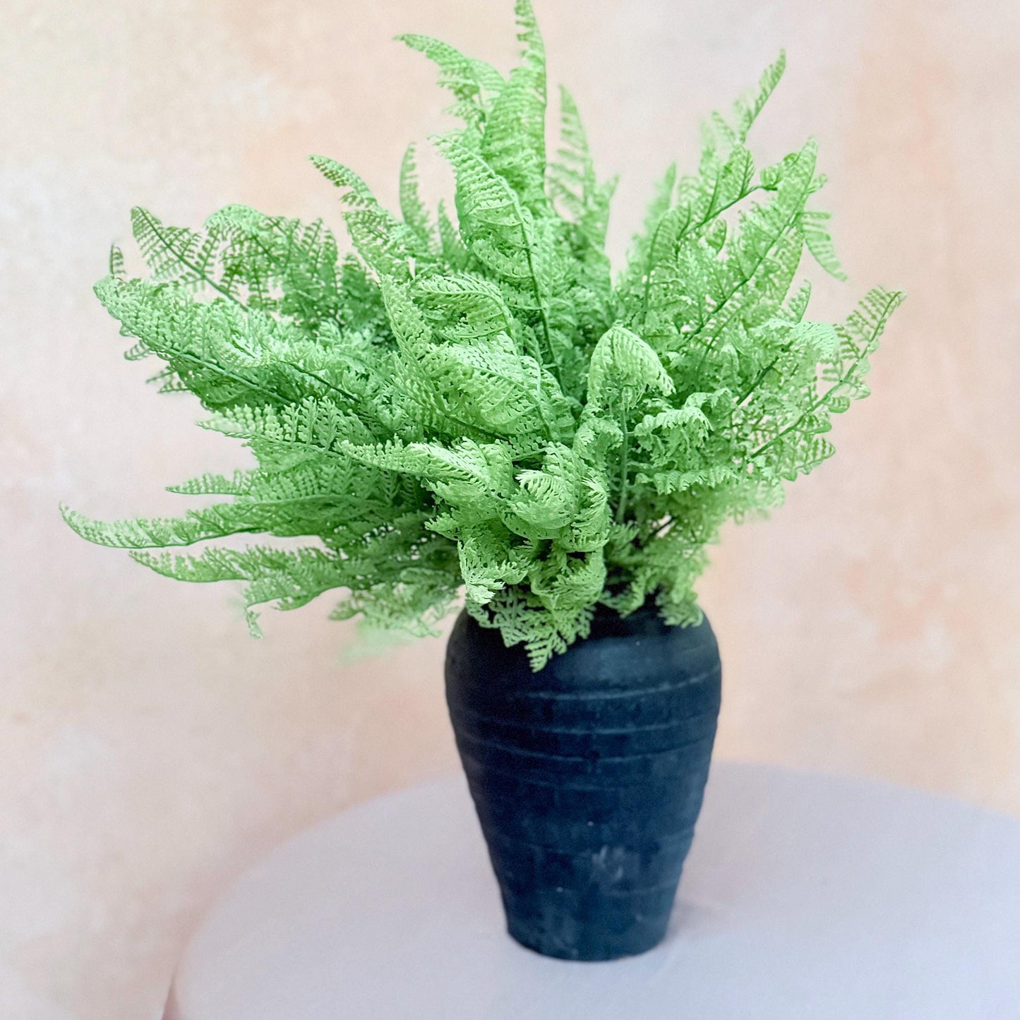 Fake Dusty Green Fern Plant Branch,Wildflowers For Bouquet,Wreath Ornaments,Farmhouse Home Decor,Faux Succulent For DIY Floral Arrangements