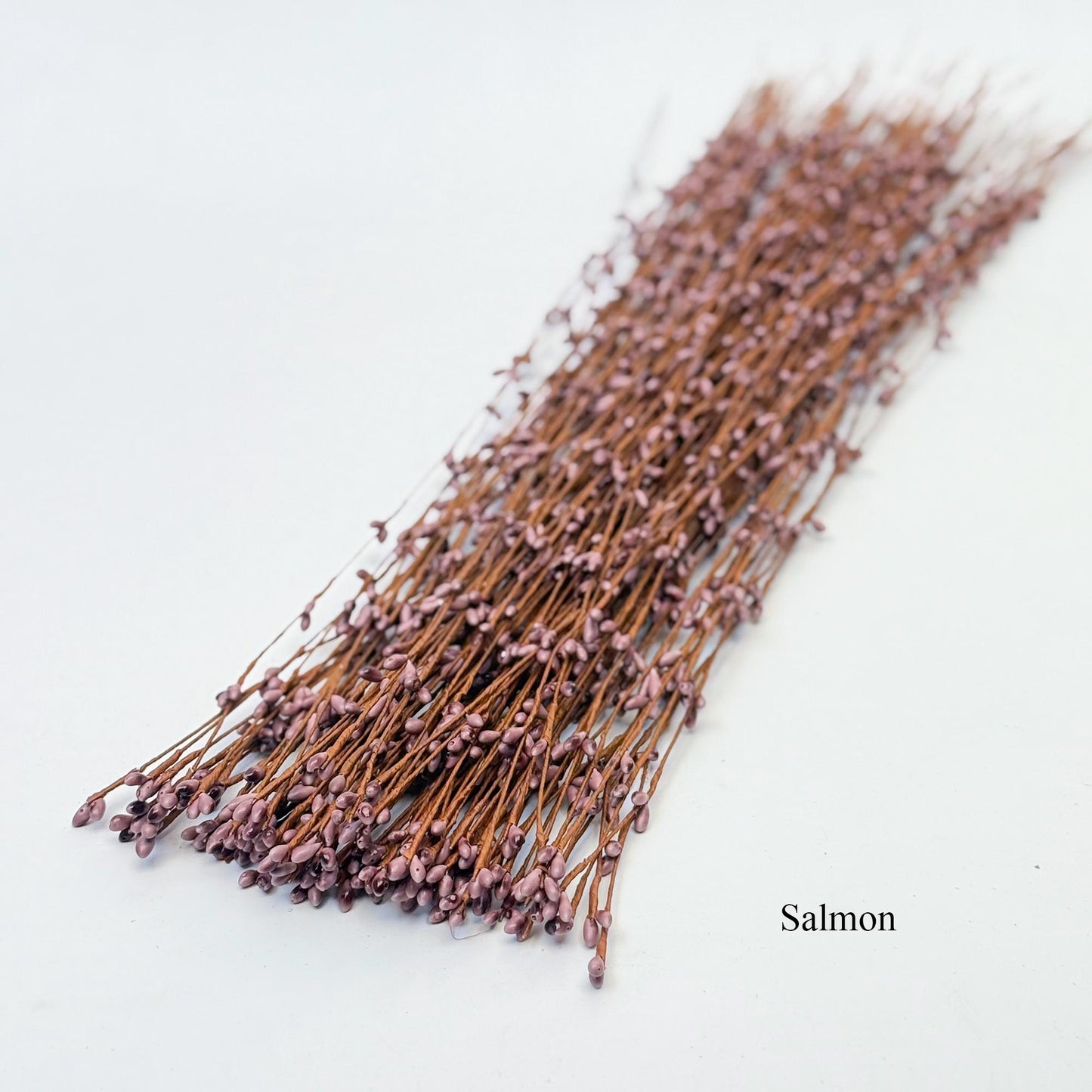 50pcs Coral Red Pip Berry Stems - 23.5'' Bendable Branches for DIY Home Decor, Rustic Wreath, Crown, Tiara, Card Making & Craft Accessories